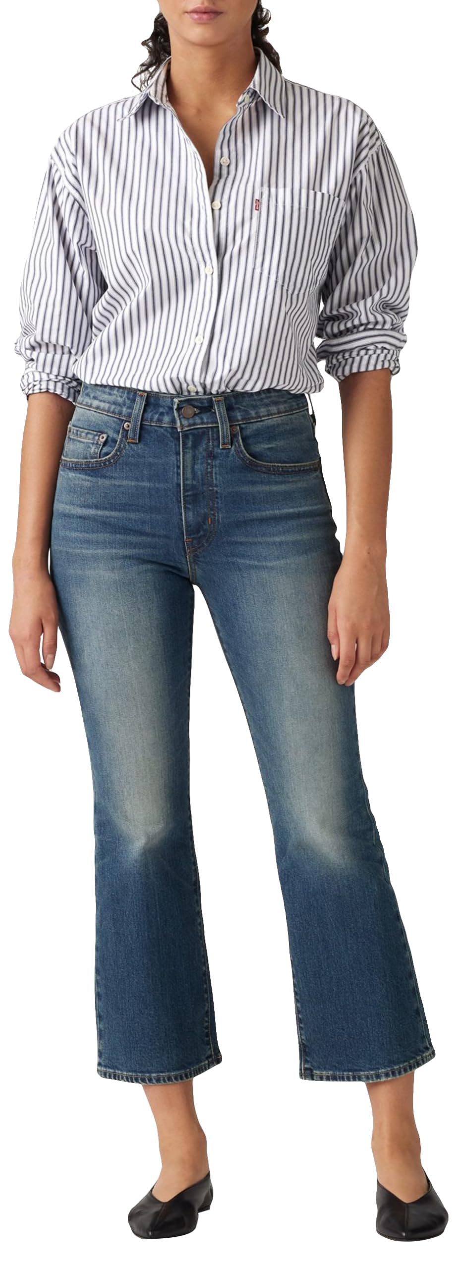Levi's Damen Jeans 725 Authentic Kick Bootcut Ankle