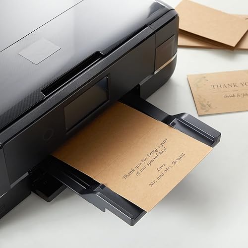 Miniatura 4 de Paquete de 100 tarjetas y sobres en blanco de 4 x 6, tarjetas de felicitación de papel kraft a granel para hacer tarjetas, bodas, cumpleaños, todas