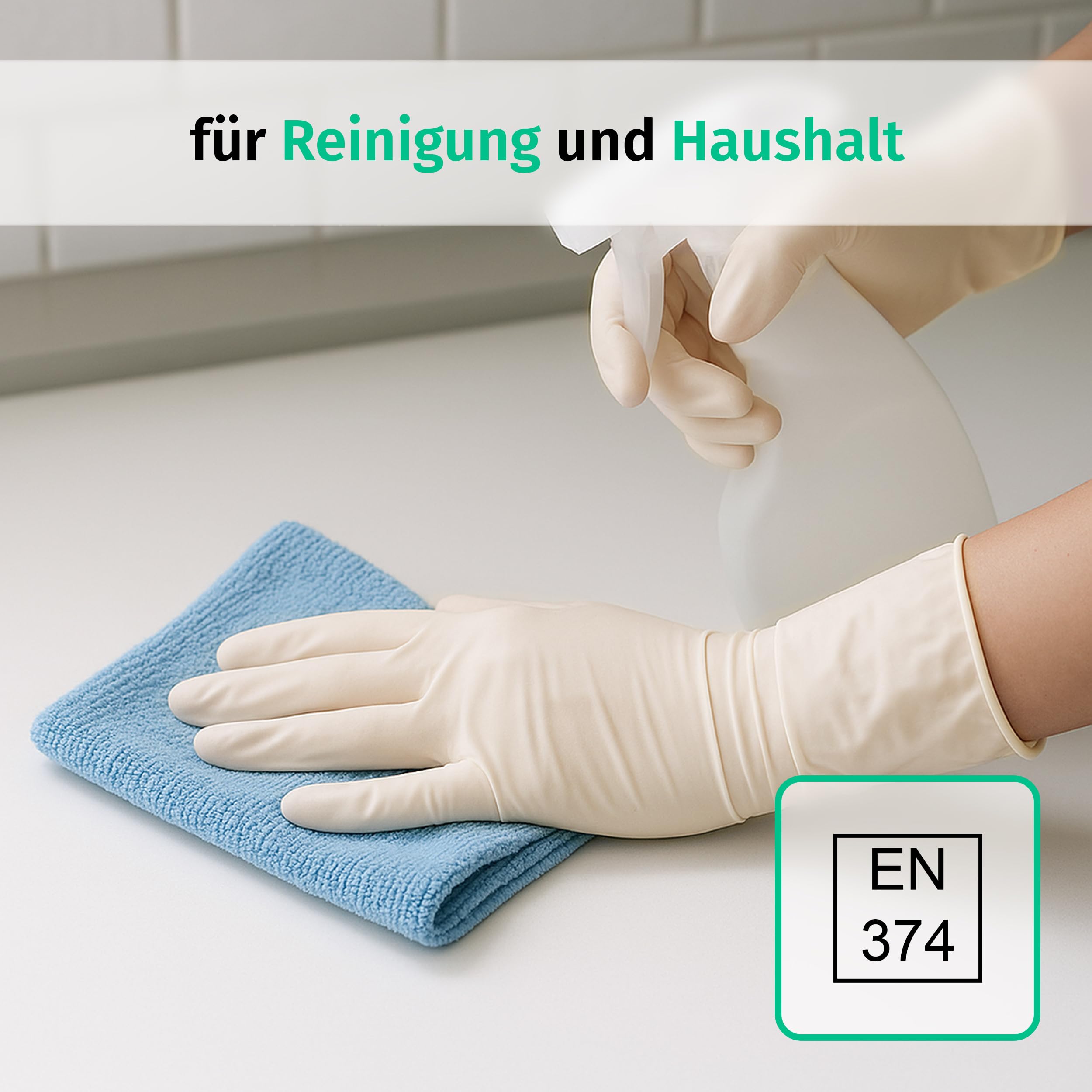 SF Latexhandschuhe S Weiß – 1000 Stück Einweghandschuhe, Einmalhandschuhe, Latex Handschuhe, Gummihandschuhe für Medizin, Reinigung, Küche, Kosmetik, Tattoo & Haushaltsarbeiten – Puderfrei, Reißfest