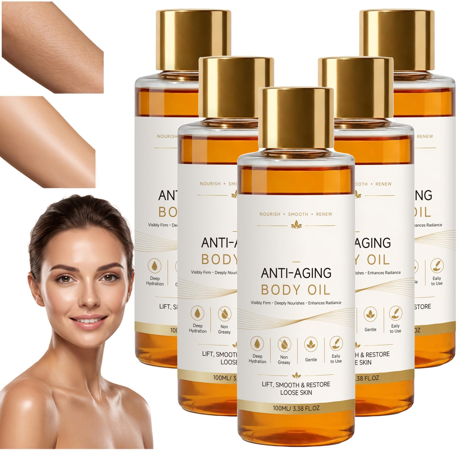 Anti-Aging-Körperöl für straffende und straffende Haut (5PCS)