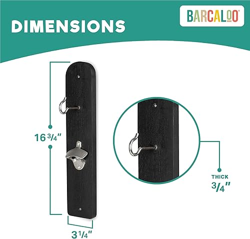 Miniatura 2 de Barcaloo Juego de gancho y anillo con abridor de botellas y captura magnética de tapa de botellas, juego de lanzamiento de anillos para adultos para