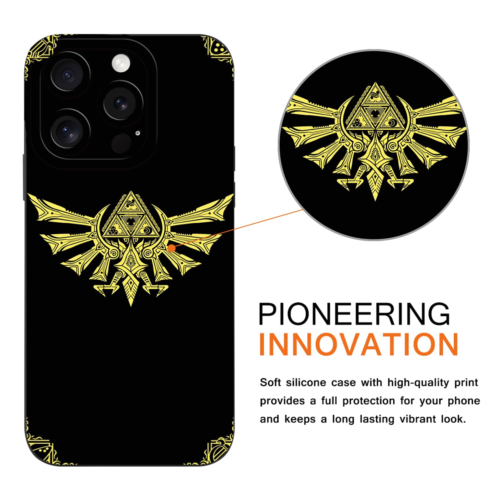 Coque IPhone 14 Pro 6.1" - Motif Animé The Legend Of Zelda - TPU Souple Silicone Antichoc - Protection Complète - Design Unique Manga - 7
