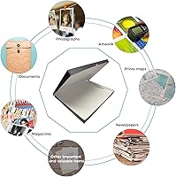 Vista 31 de Lineco Folio Storage Box, Clamshell Design with Metal Edge. 18.5x24.5x1.75 Inches, Archival Boxboard, Preserve Photos, Cards, Magazines, Documents