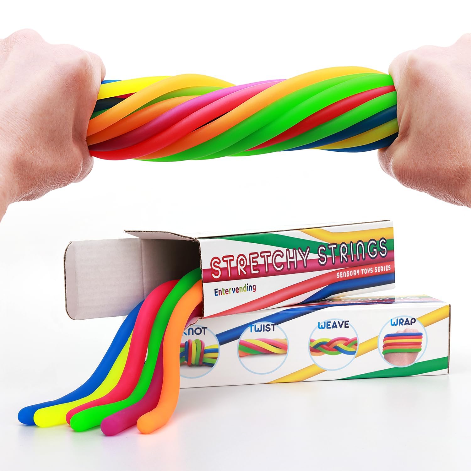 Amazon.com: Entervending Monkey Noodles - Fidget Stretchy Sensory