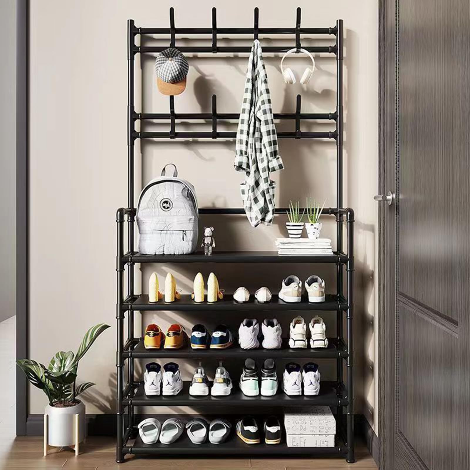 Percheros Con Banco Zapatero Perchero De Pie Con Zapatero 18-22