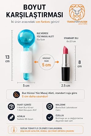 Transformacion 4 LÜ Şişlik Giderici Buz Küresi Yüz Masaj Aleti - Kryoterapi Etkili Gözenek Sıkılaştırıcı ve Orijinal Cam Ice Globe Cilt Bakım Masaj Küresi 723367