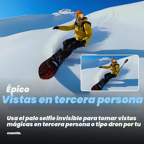 Miniatura 5 de Insta360 X3 - Cámara de acción 360 con video HDR activo 5.7 K 360, cámara de lente única 4 K, impermeable, FlowState, pantalla táctil 2.29 pulgadas,