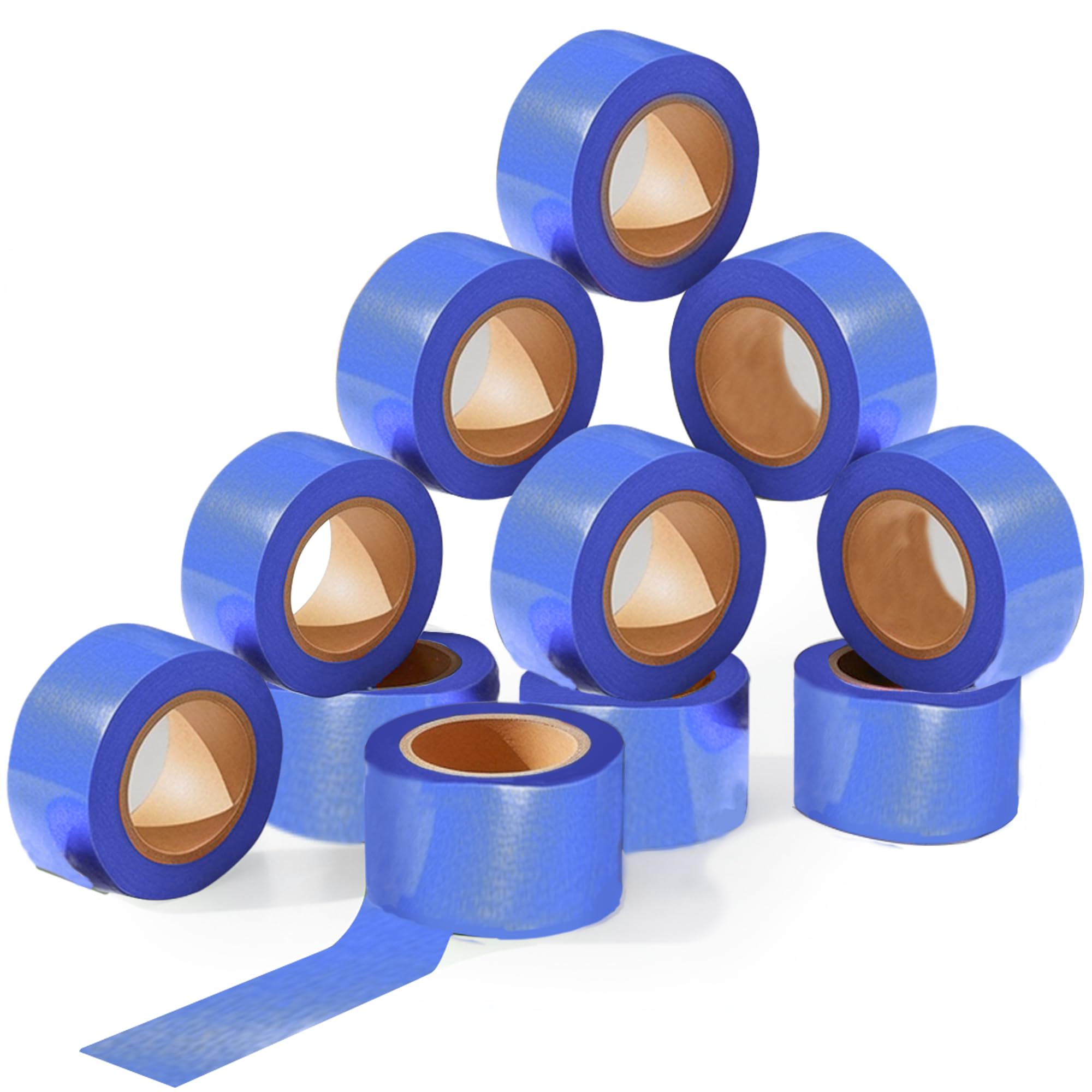 SINGHAL Lot de 12 rubans de marquage bleus 2,5 cm x 554 m pour marquage et barricades | Ruban de marquage haute visibilité | Non adhésif