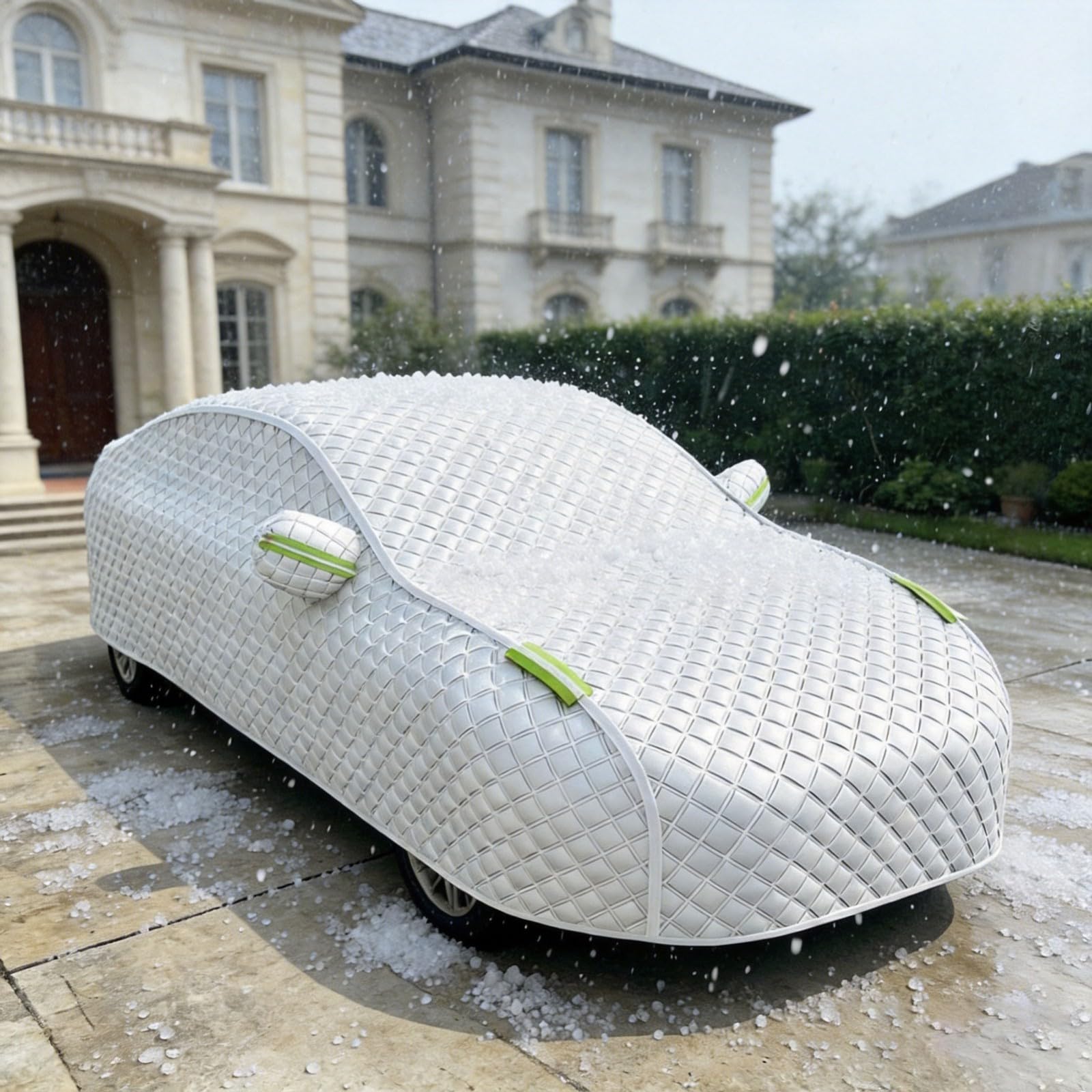Telo Antigrandine Auto per Toyot C-HR 2024 Copertura Auto Esterno Imbottita Cotone Spesso Impermeabile Protezione UV Vento Polvere Telo Su Misura per Auto