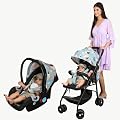 POLKA TOTS Click Clack Travel System Baby Stroller & Pram Infant Car Seat for Kids, Travel Friendly, Safe, Easy to Use f