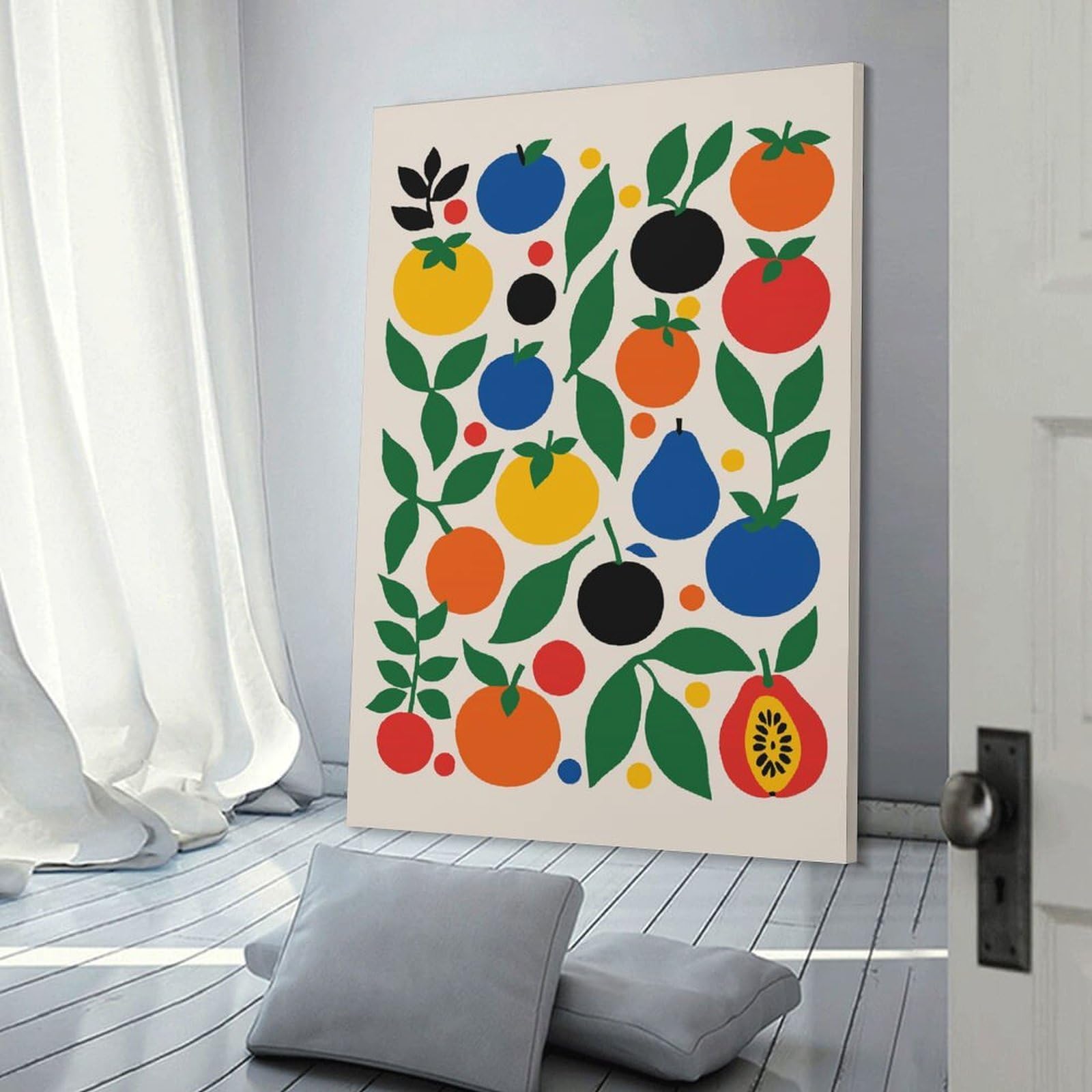 Junmoney Retro Kitchen Decor Canvas Wall Picture, 12x18inch(30x45cm), for Wall Displays, Bedrooms Or Room Updates, Wall Decor Suited to Curated Displays