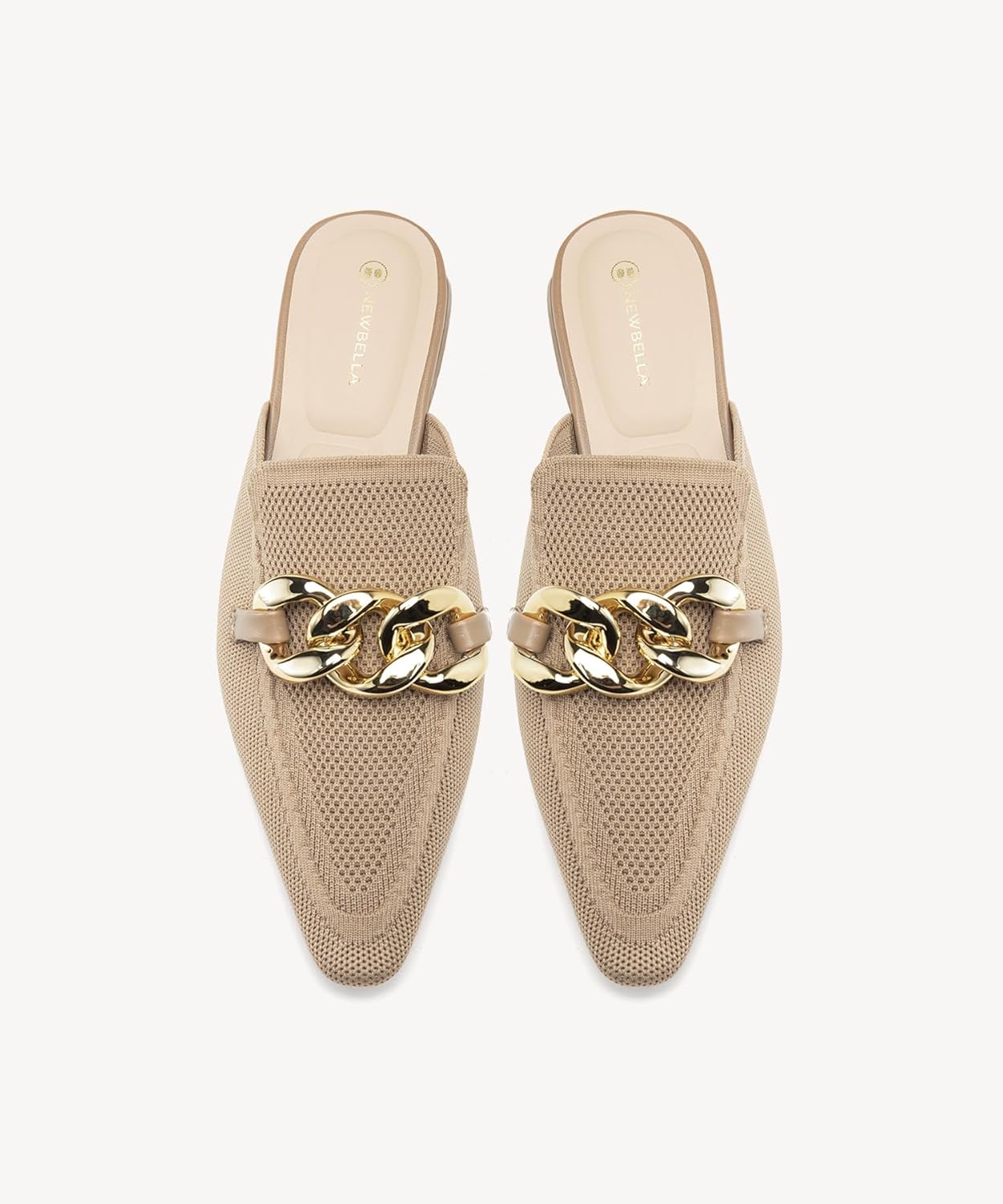 NEWBELLA Women's Flat Pointed Toe Mules - Slip-On Commuter Shoes for Walking, Breathable Office Loafers, Minimalist Casual Slides - Image 6