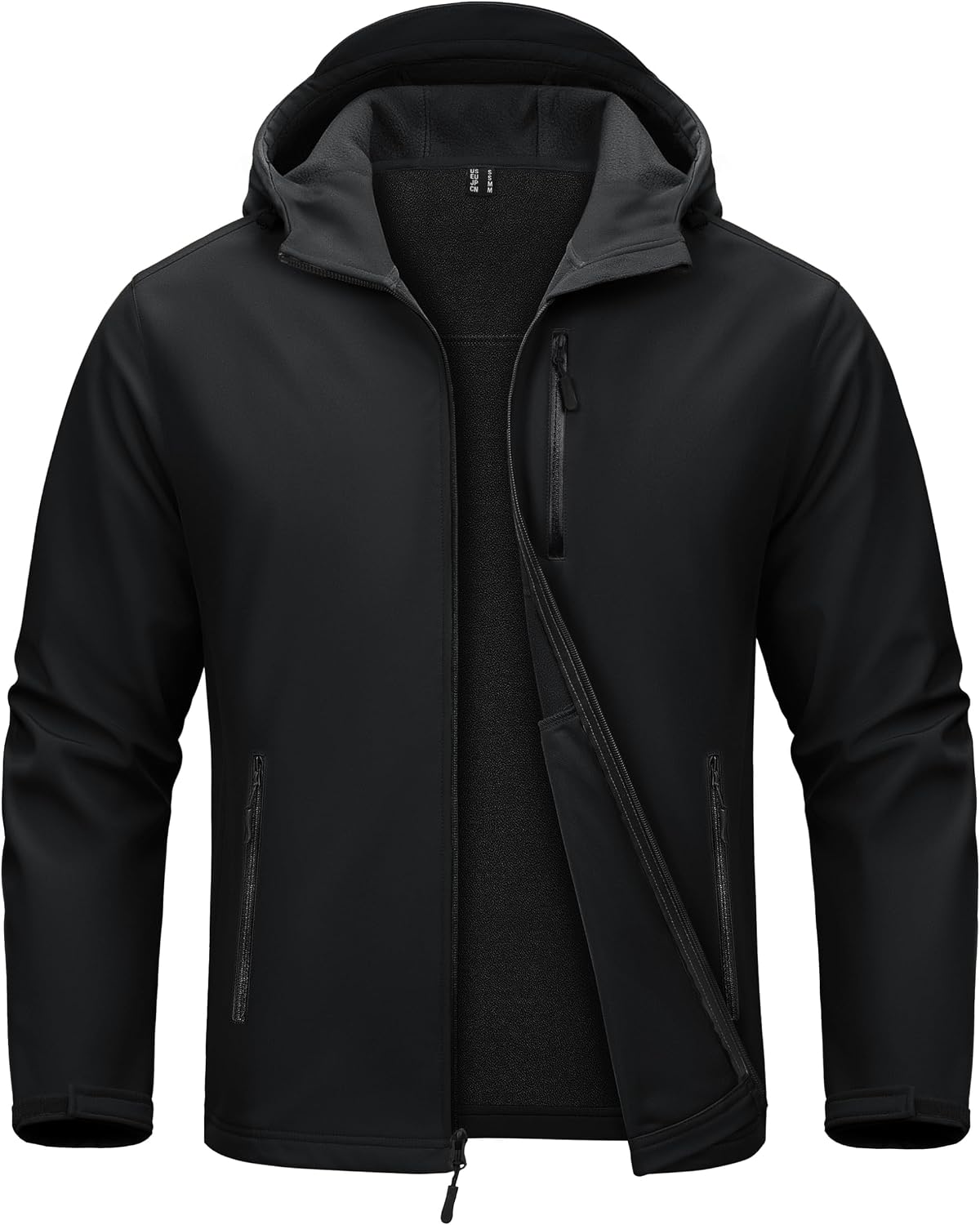 MAGCOMSEN Men's Jacket Waterproof Fleece Lightweight Softshell Rain Coat