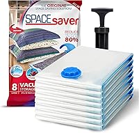 Vista 14 de Spacesaver - Bolsas de almacenamiento al vacío - Para ropa, edredones, mantas, ropa de cama - Bolsas de vacío para viajes + bomba de mano - Chica