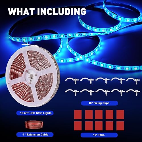 Miniatura 2 de JUIOHAKY Tira de luces LED marinas, pontón, lancha, tira de luces LED de 12 V, impermeable, luces LED para lancha, luces interiores de lancha, luces