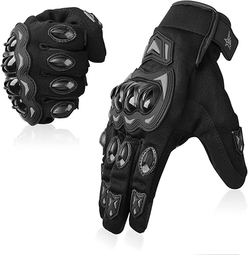 Goottan Guantes de motocicleta para hombres y mujeres, para pantalla táctil, para exteriores, trabajo, deportes, ciclismo, entrenamiento táctico,