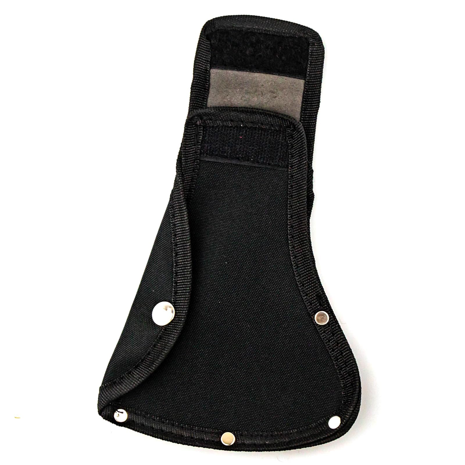 Black Double Snap Hatchet Head Sheath Holster - Durable Axe Cover Jacket for Outdoor Hiking