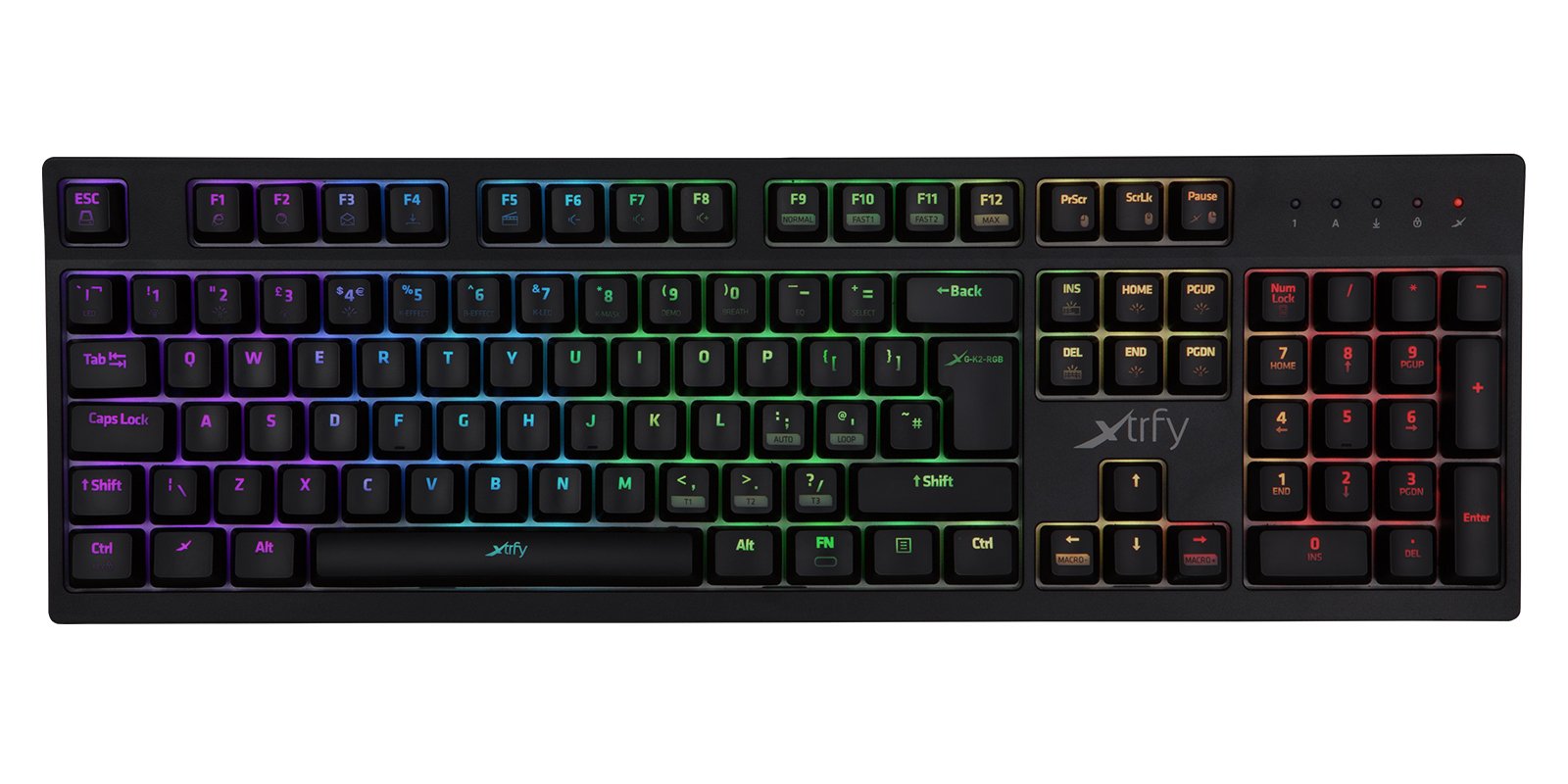 xtrfy K2-RGB メカニカルキーボード Amazon | Xtrfy（エクストリファイ）K2-RGB 英語配列 赤軸メカニカル