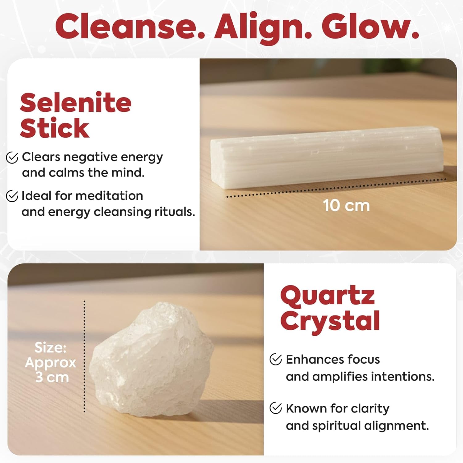 Virgo Zodiac Lucky Box – Deluxe Spiritual Gift Set with Jasmine Candle, Raw Quartz, Selenite Wand, Affirmation Magnet & Energy Card | Astrology Birthday Gift for Women & Men