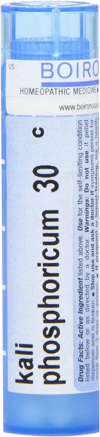 Boiron Homeopathic Medicine Kali Phosphoricum, 30C Pellets, 80-Count Tubes (Pack of 5)