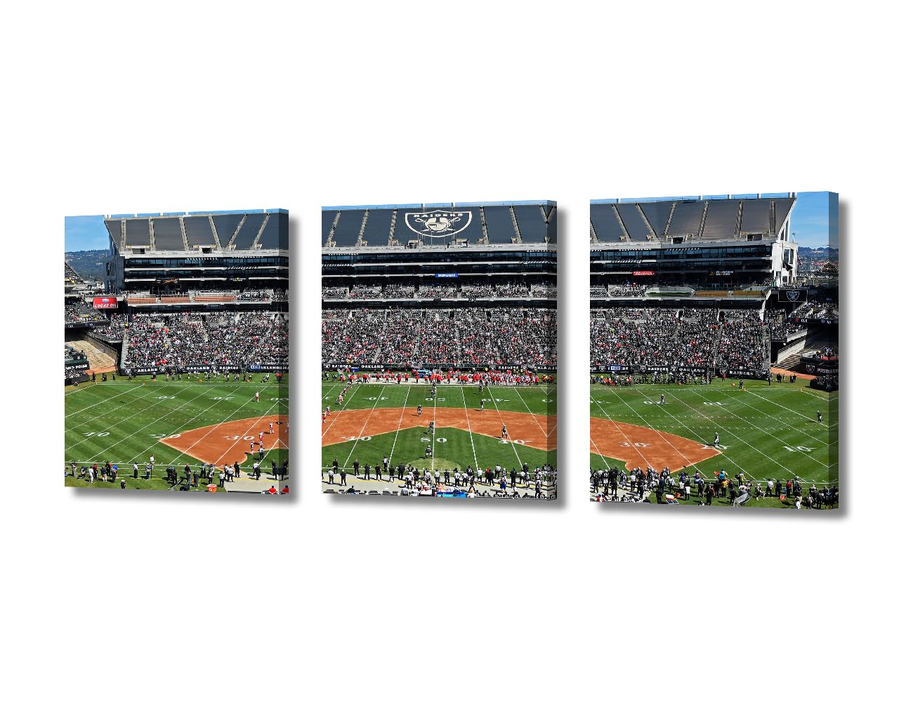 Wall Art Allegiant Stadium Canvas Wall Art for Living Room American Football Team Modern Painting Nevada Las Vegas Sports Picture for Bedroom Office Home Wall Decor Frame Ready to Hang, 36