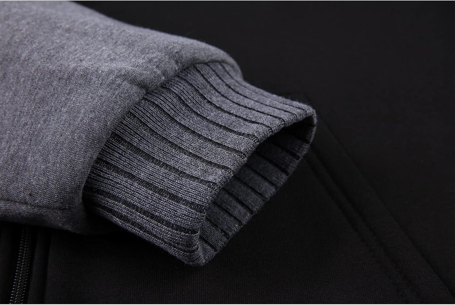 GEEK LIGHTING Men’s Fleece-Lined Zip Up Hoodie, Thick Hooded Jacket Winter Warm Athletic Sweatshirt - Image 6