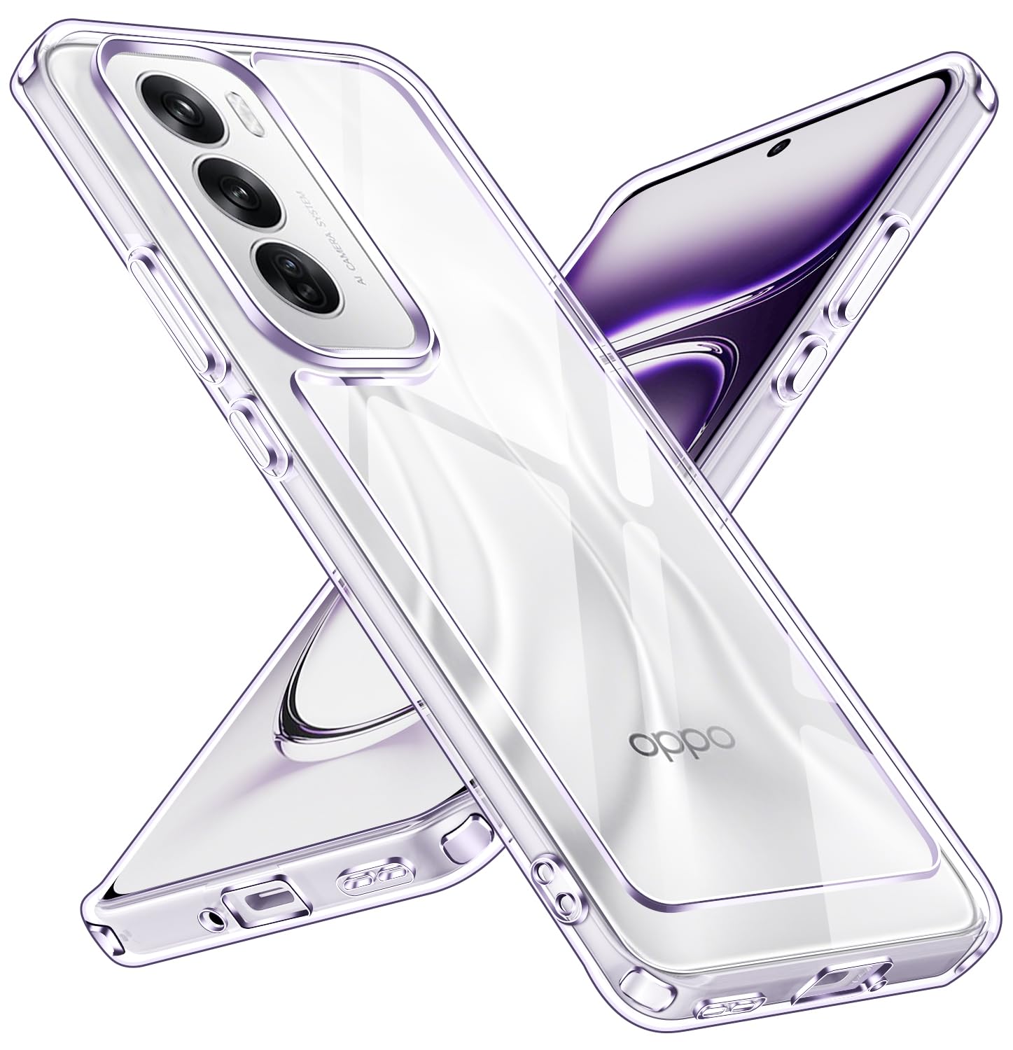 iVoler Cover per OPPO A77 5G / Realme Narzo 50 5G, Custodia Trasparente (e0N