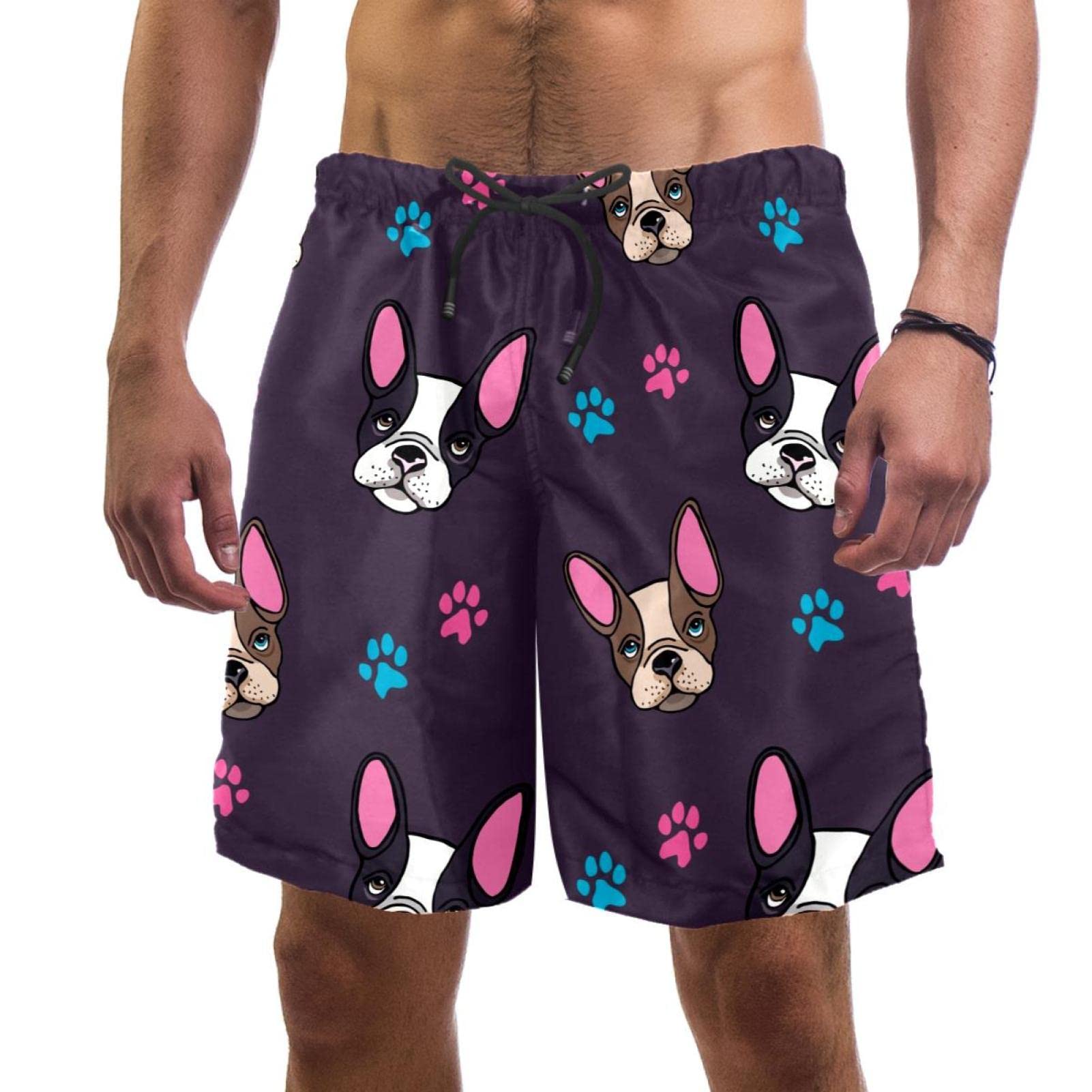 Short de plage HadHfun bouledogue français idéal pour vos vacances - 6