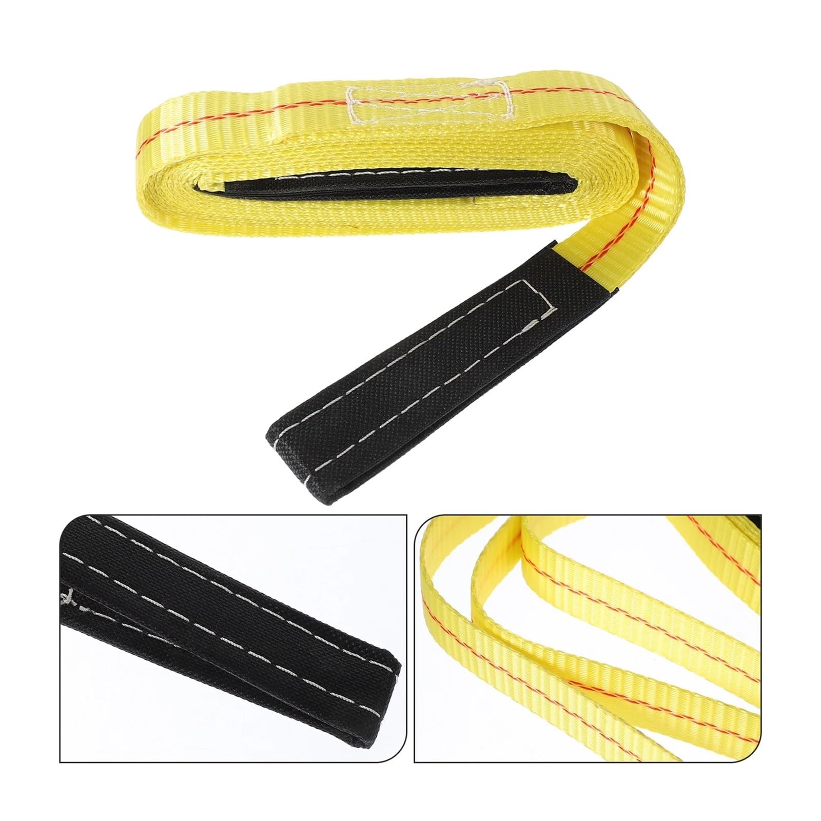 Brache di sollevamento a fettuccia 2 pezzi cinghia di sollevamento cinghia di traino cinghia di sollevamento cinghia piatta verricello pesante mobili in movimento poliestere sollevamento for paranco