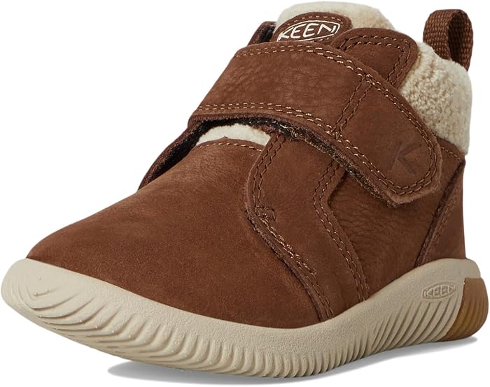 Кроссовки KEEN Knx Middie Easy On Strap Comfortable Barefoot Feel для малышей, цвет: Коричневый — фото 4