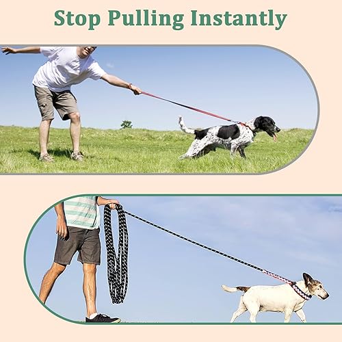 Miniatura 6 de Mayerzon Martingala - Collar de púa para perro sin tirones, collar personalizado con patrones geométricos para perros grandes, medianos y pequeños,