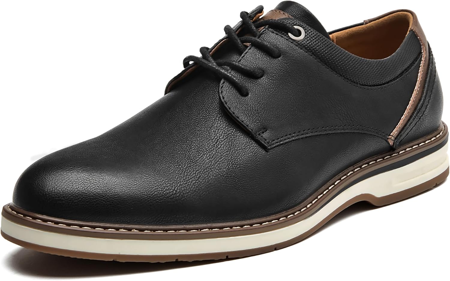 CLOWSE Men's Dress Shoes Casual Business Formal Oxfords Classic Lace Up Work Dress Shoes