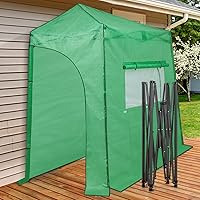 Vista 17 de EAGLE PEAK - Invernadero instantáneo emergente, para plantas de interior y exterior, con puertas con cremallera enrollables y ventanas laterales