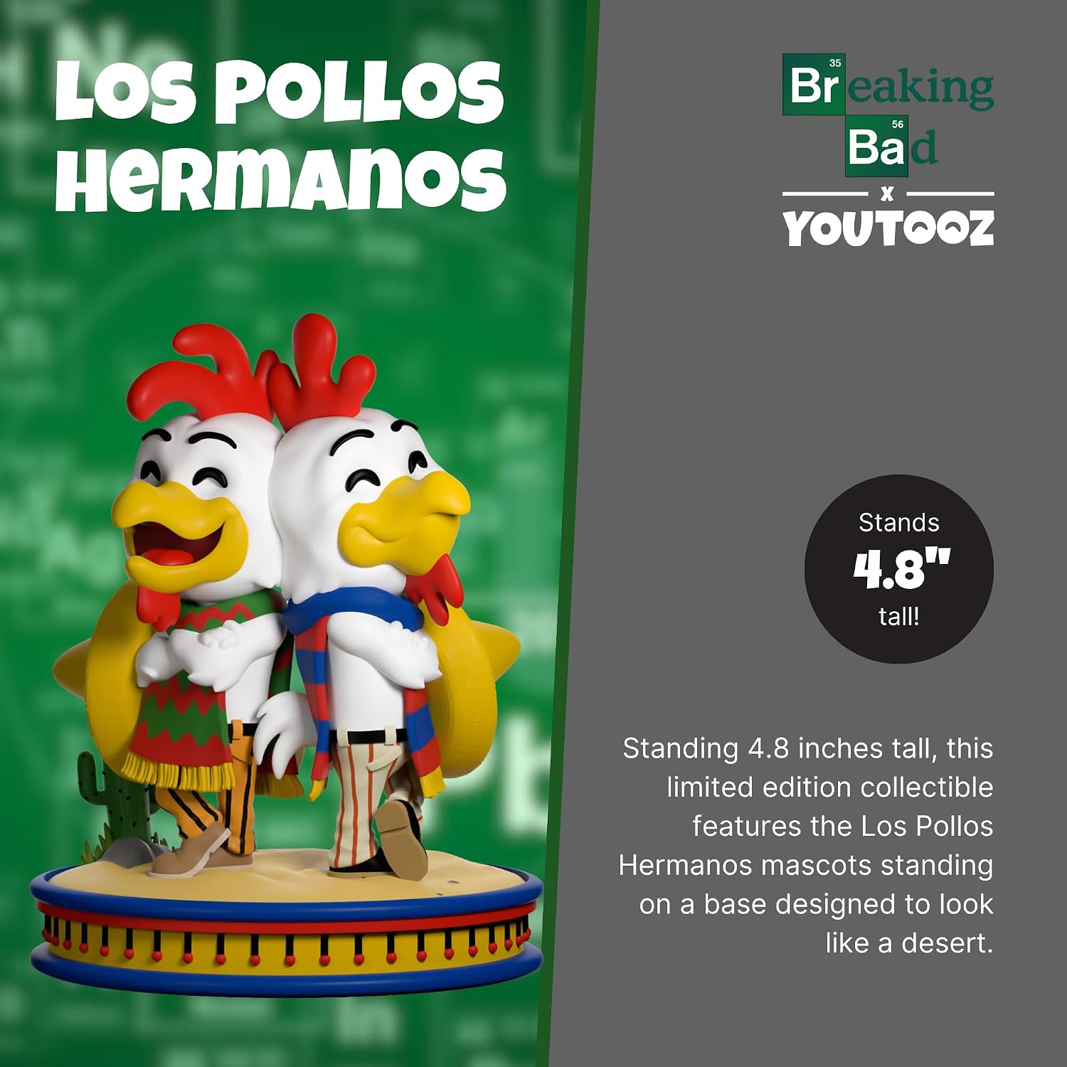 You Tooz Los Pollos Hermanos 4.8" Vinyl Figure, Collectible Los Pollos Hermanos from Breaking Bad by Youtooz Breaking Bad Collection