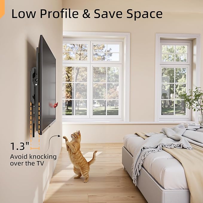 Soporte de pared inclinable para TV 32-90 pulgadas miniatura 3