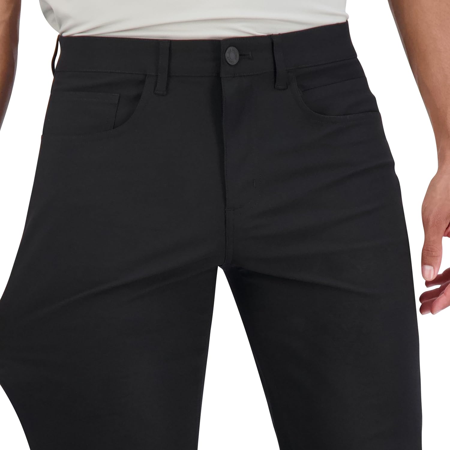 Ben Sherman Men's Performance Golf Pants – Four-Way Stretch, Quick-Dry, Wrinkle-Resistant Casual Pants, Grip Waistband, Onyx, 32 X 30 - Image 2