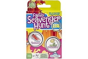 Outset Media Family Scavenger Hunt Card Game, Travel Friendly Indoor and Outdoor...