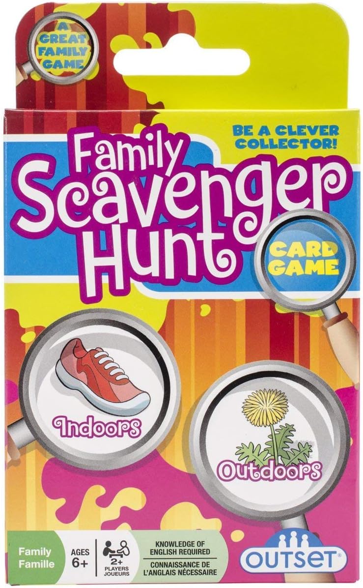 Family Scavenger Hunt Card Game Travel Friendly Indoor and Outdo...