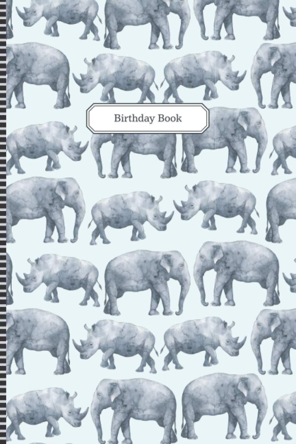 Birthday Book: A Birthday Reminder and Date Keeper Desk Journal Organizer to Remember Important Days – Wild Animals Watercolor Book Cover