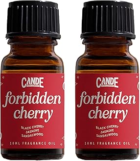 CANDECraftCo Premium Fragrance Oil – Diffuser Oils Fragrances Scented for Home, Candle Soap Making Supplies, Aromatherapy Blends for House (0.34 Fl Oz) (2-Pack, Forbidden Cherry)