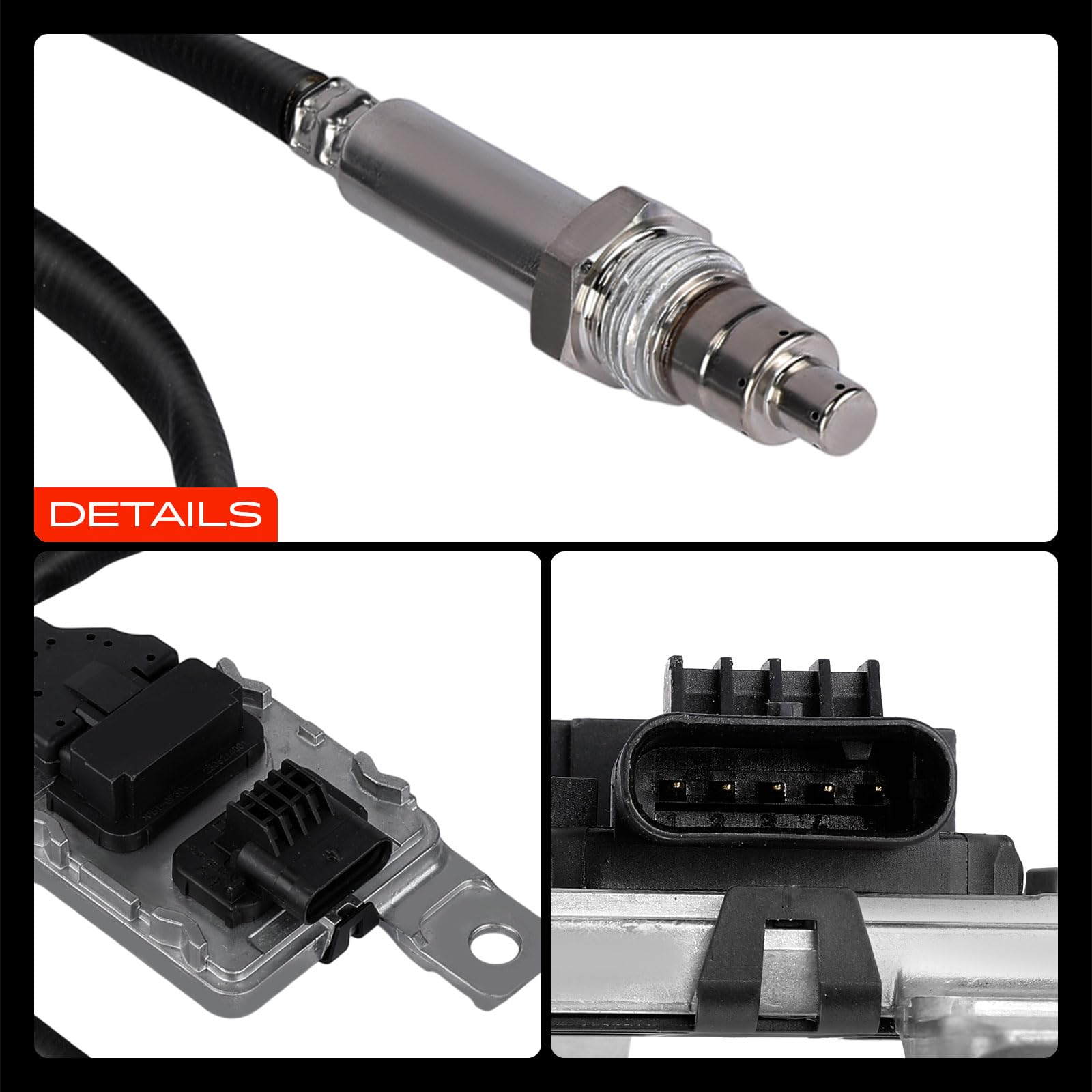 Frankberg Noxsensor Klopfsensor Sensor 5-Polig Kompatibel mit A.m.a.r.o.k Pritsche/Fahrgestell S1B S6B S7B A.m.a.r.o.k 2HA 2HB S1B S6B S7A S7B Replace# 059907807N,059907807AE