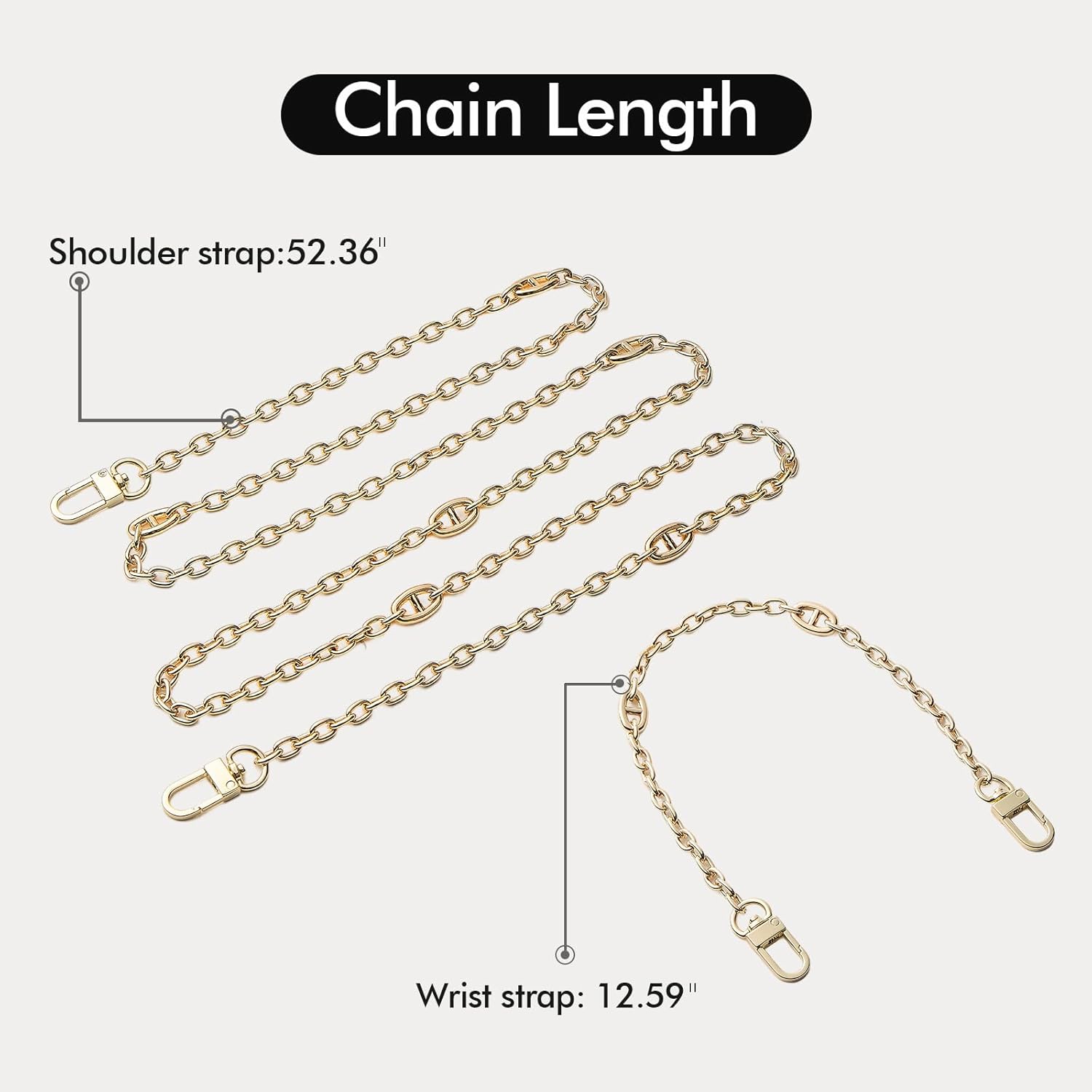 ZVE for iPhone 17 Pro Case Wallet with Crossbody Chain, Card Holder Leather Phone Cover with Wrist Strap 6.3" Taupe - Image 6