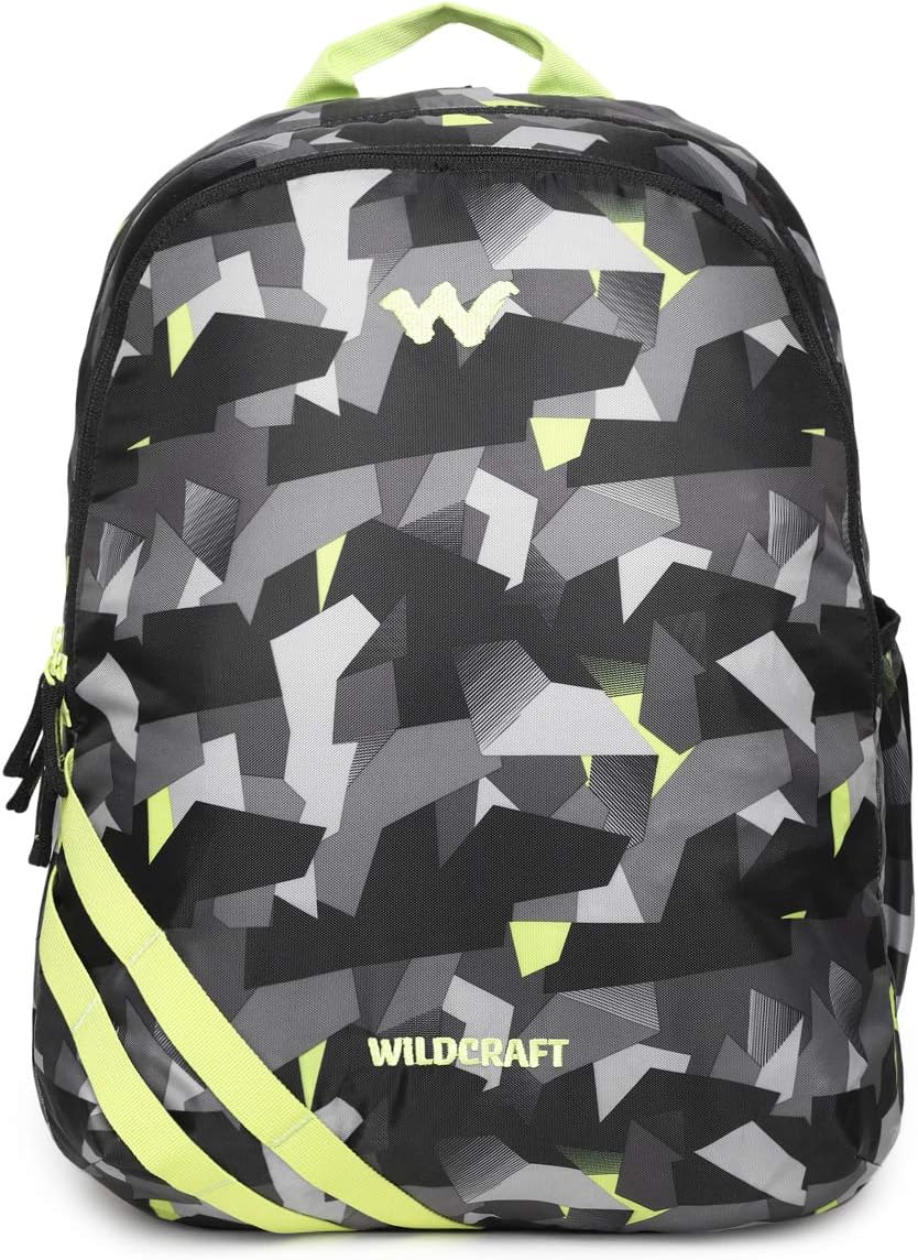 Nylon 35 L Broken Camo Green Casual Standard Backpack (Grey, H X W X D:46X32X24) (Medium Size)