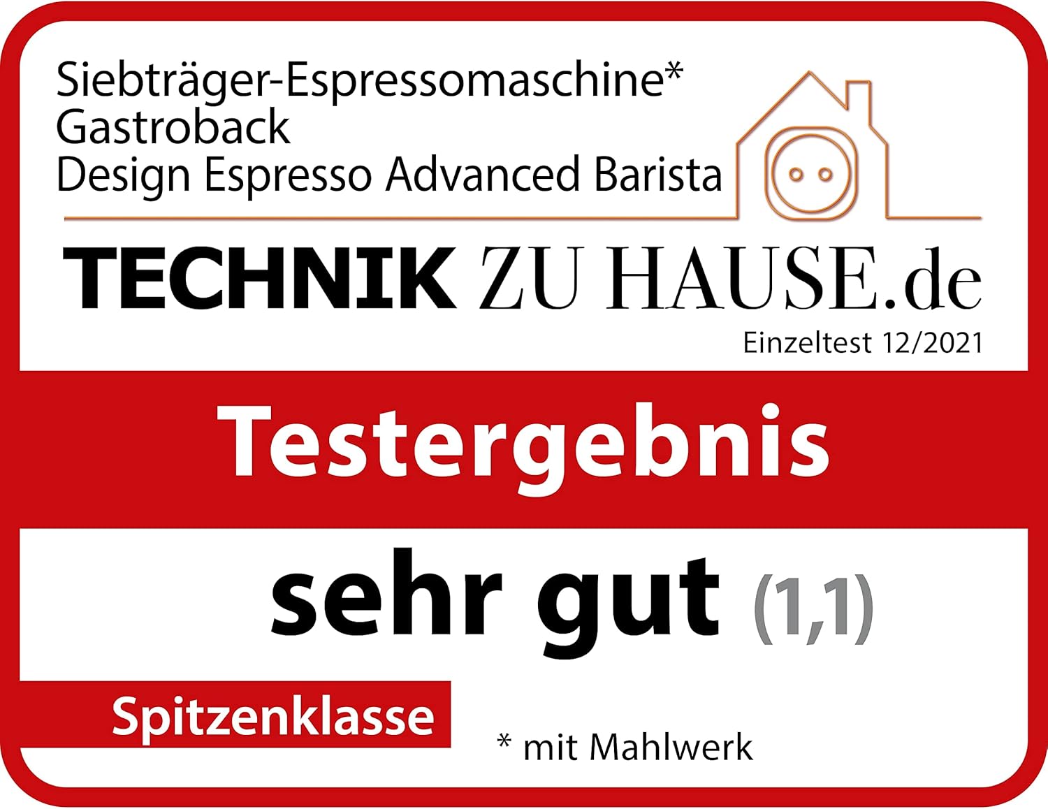 Gastroback 62619 Design Espresso Advanced Barista, programmable portafilter espresso machine, integrated grinder, 11 grinding grades, 220g beans container, removable 2.5L water tank, 15 bar