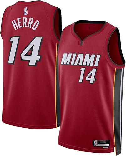 Miniatura 1 de Tyler Herro Miami Heat NBA Boys Youth 8-20 Camiseta roja de Swingman
