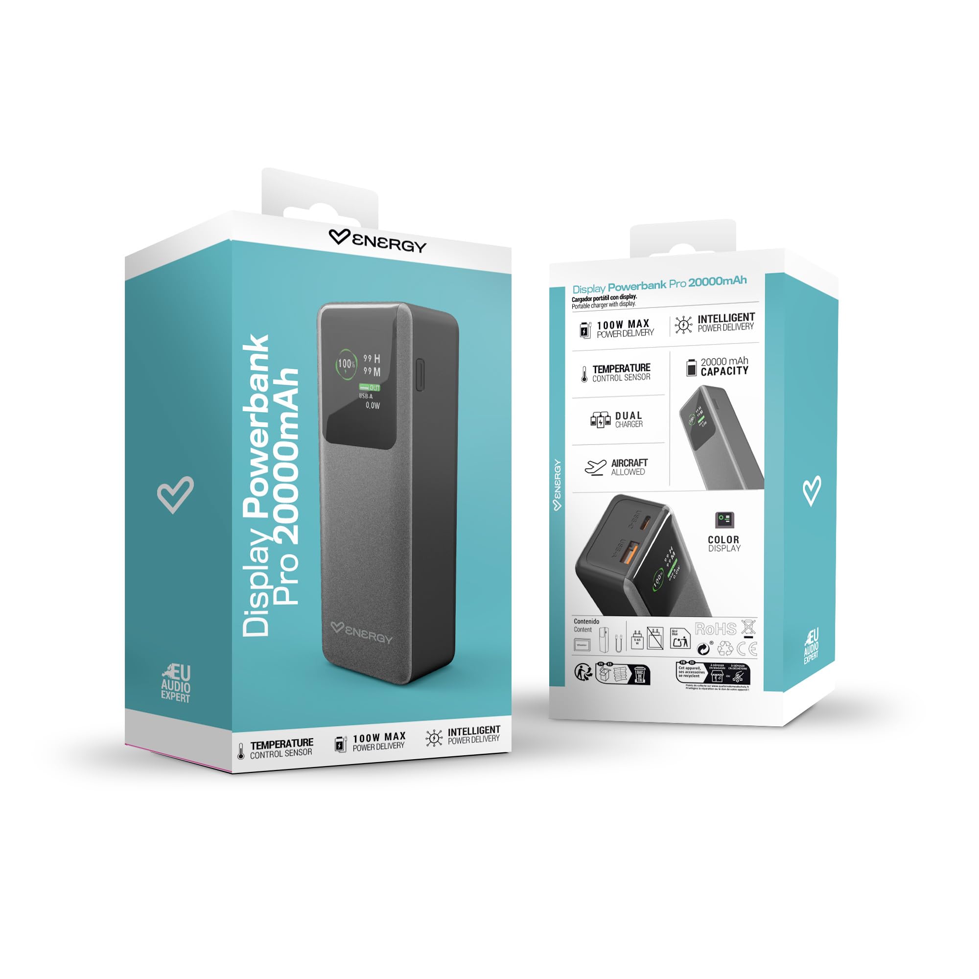 Energy Sistem Display Powerbank 20000 mAh