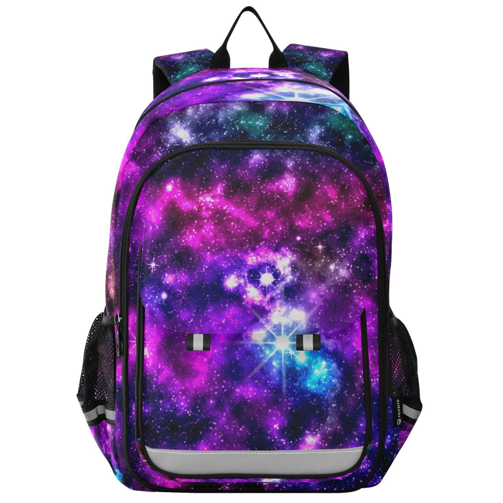 Sac à dos Tendance Galaxie pour Femme et Filles - Maternelle, Léger et Résistant à l'Eau, Rose, Taille Unique