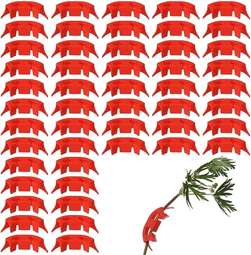 Miniatura 1 de 100 pinzas LST reutilizables de 90 grados para entrenamiento de plantas, control de plantas de interior, multifunción, fácil de usar, evitar la