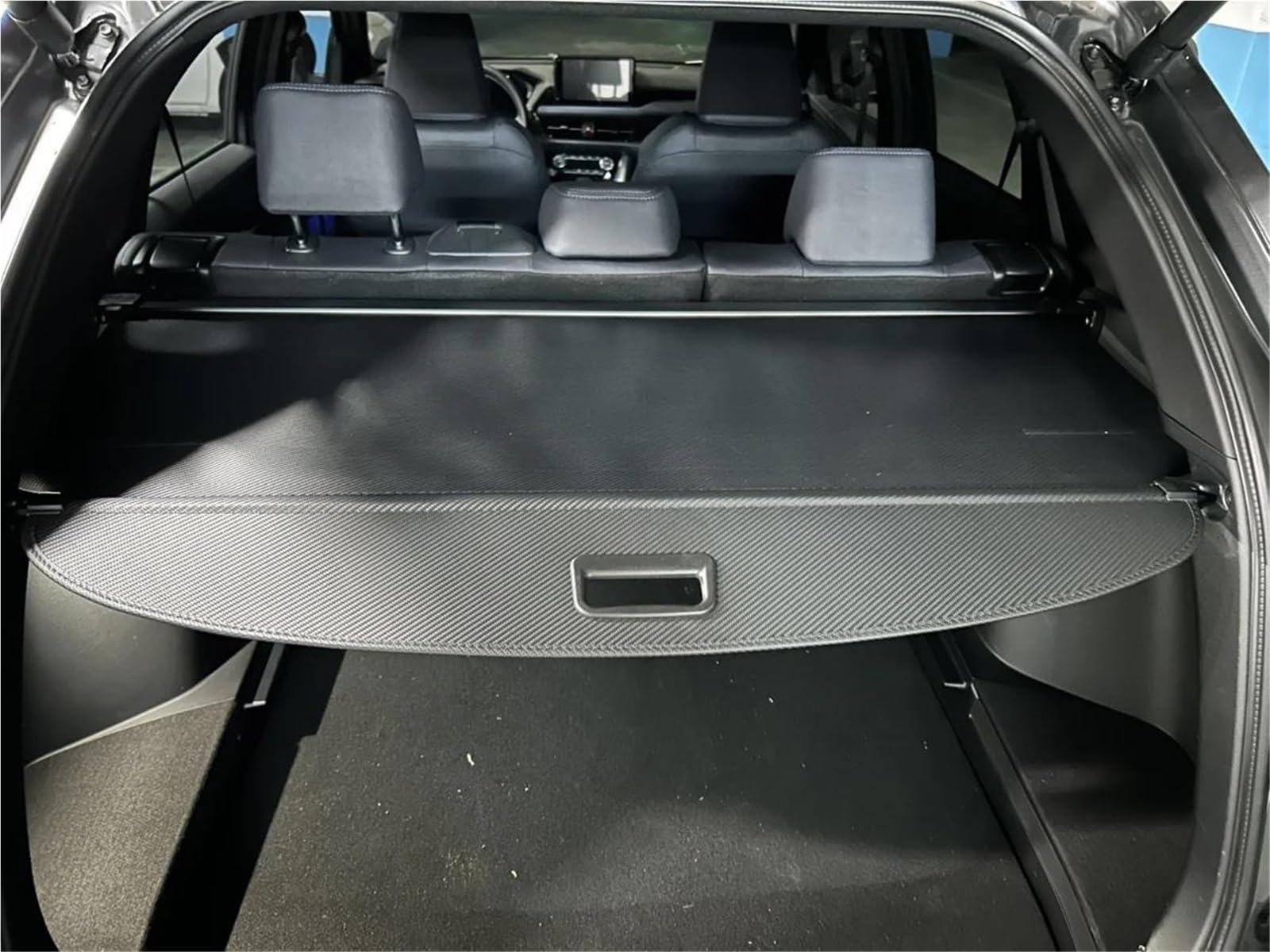 Generico Copertura Bagagliaio per Toyota per Yaris per Cross 2023 Copertura del Bagagliaio Retrattile Portapacchi Protezione Impermeabile per La Privacy Copertura del Bagagliaio(B,Canvas)