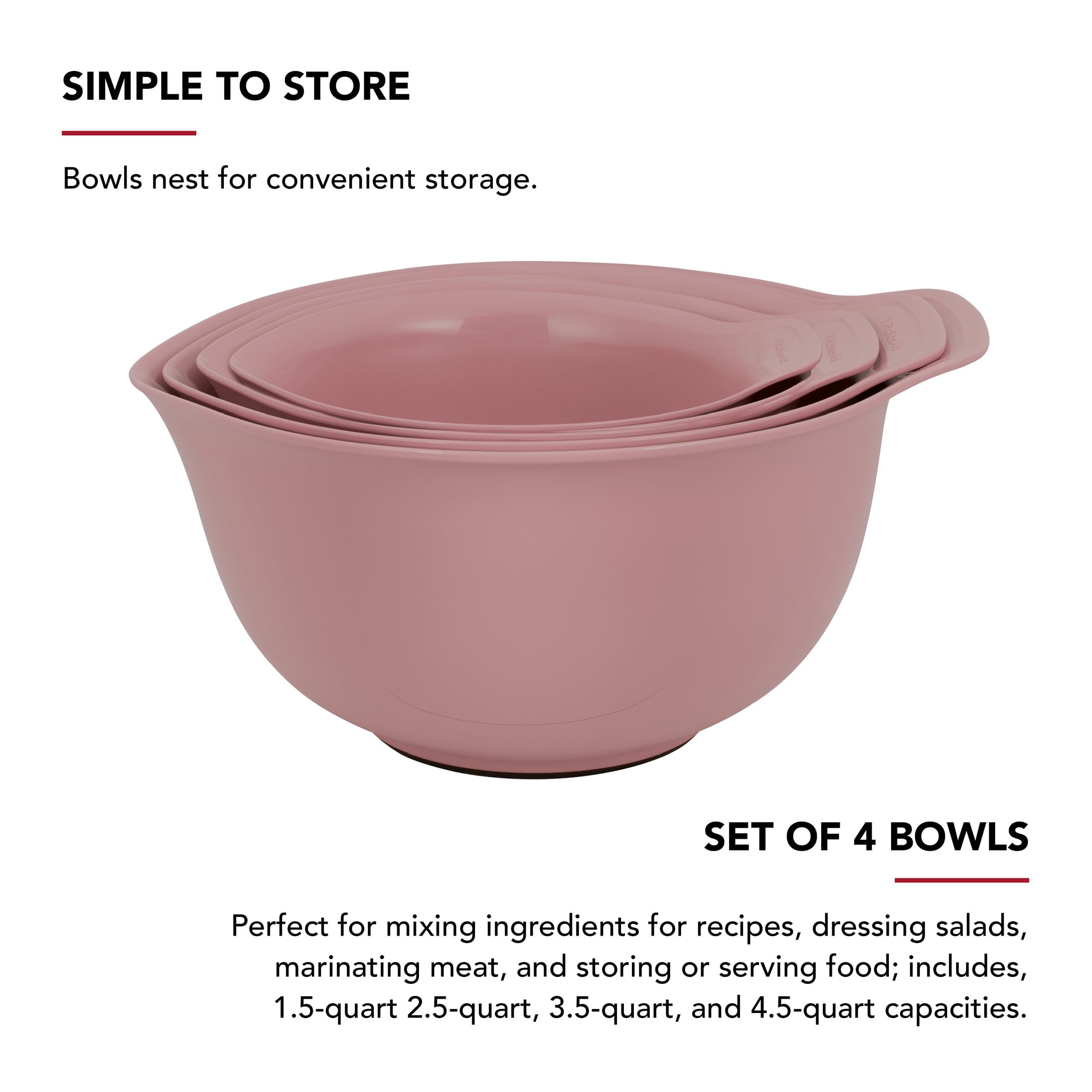 Com-four® 4x Ciotole Di Miscelazione Di Diverse Dimensioni - Foto 2